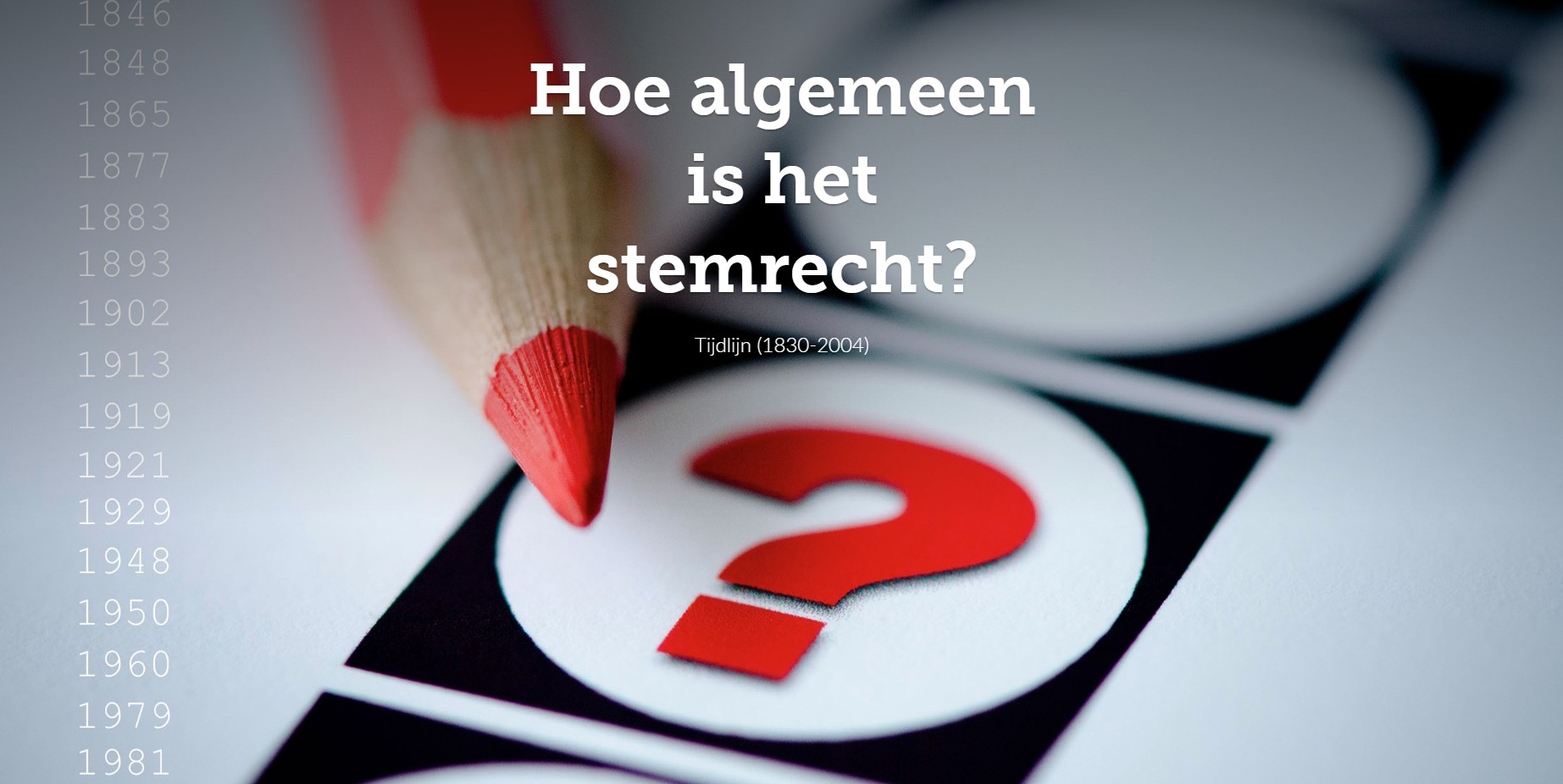 Hoe algemeen is het stemrecht?