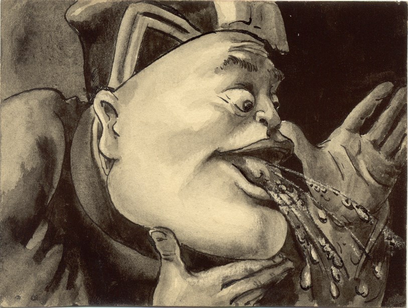 Afbeelding tekening Frits Van den Berghe