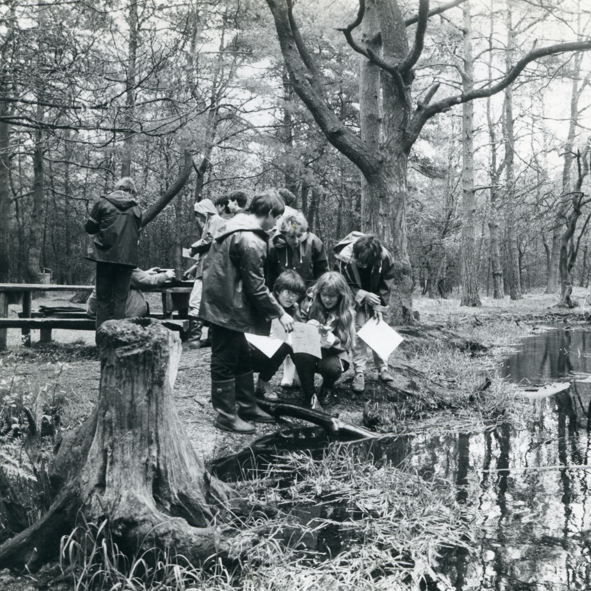 Educatieve natuurwandeling in Limburg, jaren 2000
